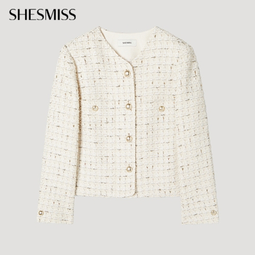 쉬즈미스 여성 배색 글리터 트위드 자켓 SWWJKP11080이미지입니다. 누르면 해당 게시물로 새창이동합니다.
