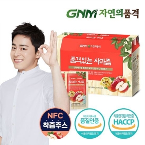 GNM자연의품격 100% NFC 착즙 경북 사과즙 1박스 총 30포
