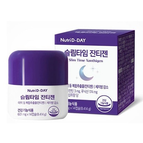뉴트리디데이 슬림타임 잔티젠 601mg 14정이미지입니다. 누르면 해당 게시물로 새창이동합니다.
