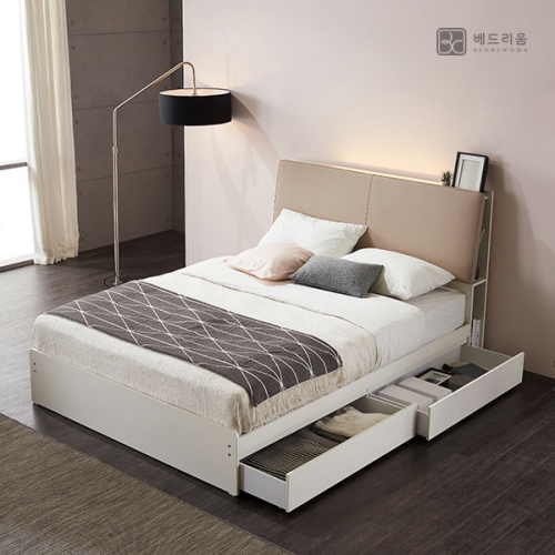 듀엣 센서 수납 LED침대 SS