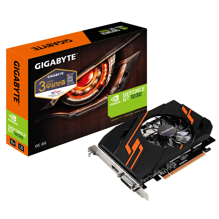GIGABYTE 지포스 GT1030 UD2 D5 2GB 블랙펄 피씨디렉트