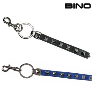 발렌티노 VY2P0550 VH3 0NO 락스터드 남성 키링 실버 블랙