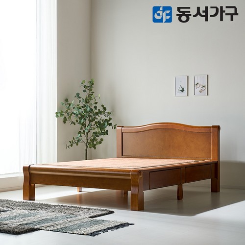 동서가구 M71 편백 인볼브 적용 수납형 흙침대 Q (황토볼)_이미지
