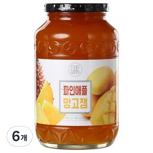 초록원 파인애플 망고잼 1kg 6개