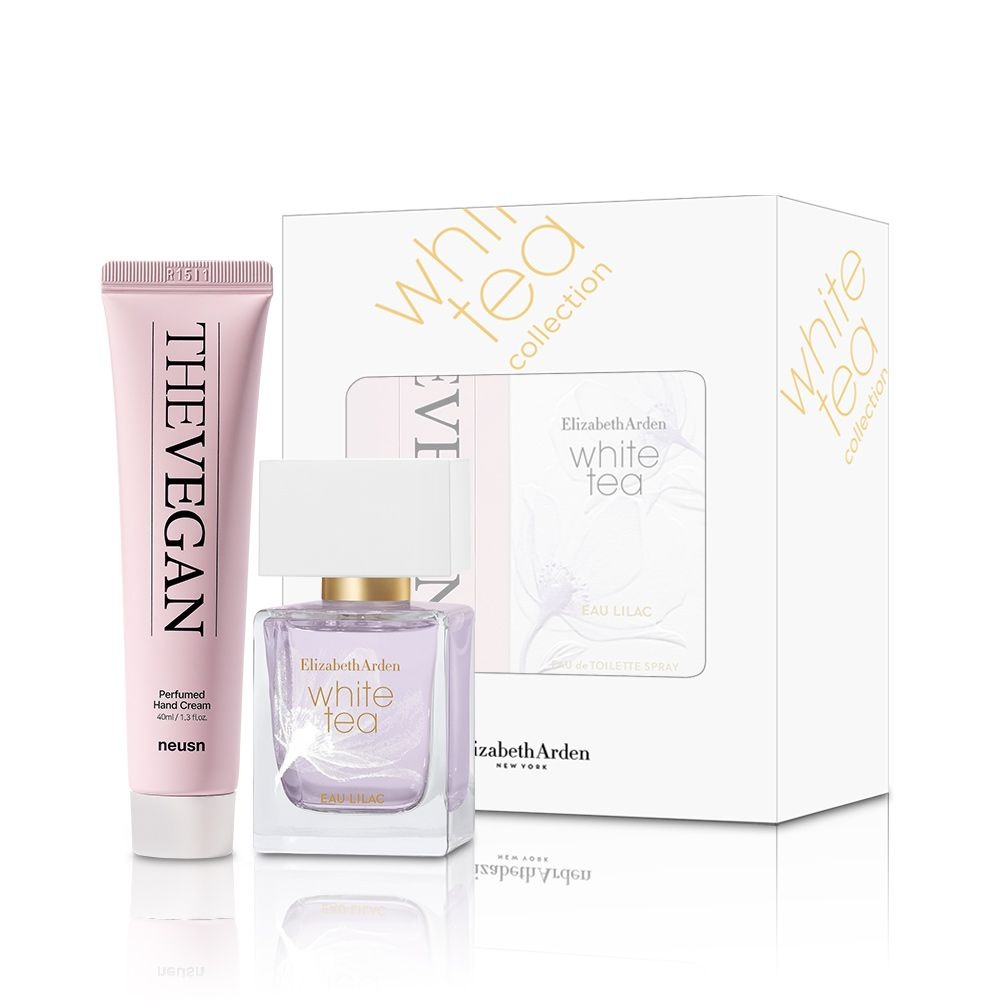 엘리자베스아덴 화이트티 오 라일락 EDT+느슨 더비건 퍼퓸드 핸드크림 40ml 2종세트 (30ml)_이미지