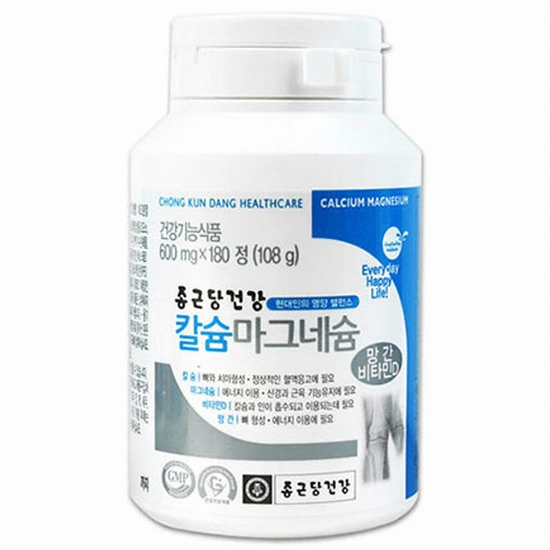 종근당건강 칼슘 마그네슘 망간 비타민D 180정 (4개)