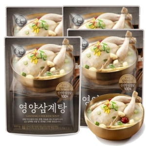 신세계푸드 올반 영양삼계탕 900g (4개)_이미지