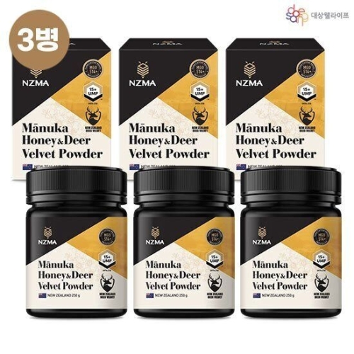 대상웰라이프 NZMA 마누카 허니 & 녹용 분말 UMF 15+ 250g (3개)_이미지