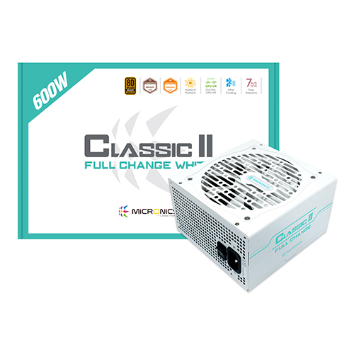 마이크로닉스 Classic II 풀체인지 600W 80PLUS브론즈 230V EU 화이트