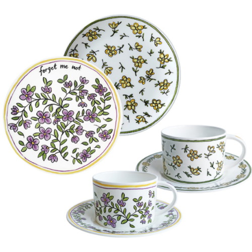 트위그뉴욕 몰리해치 헤리티지 데이지체인&포겟미낫 티타임세트 6P_이미지