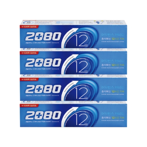 2080 어드밴스 캐비티 블루 치약 150g (4개)_이미지