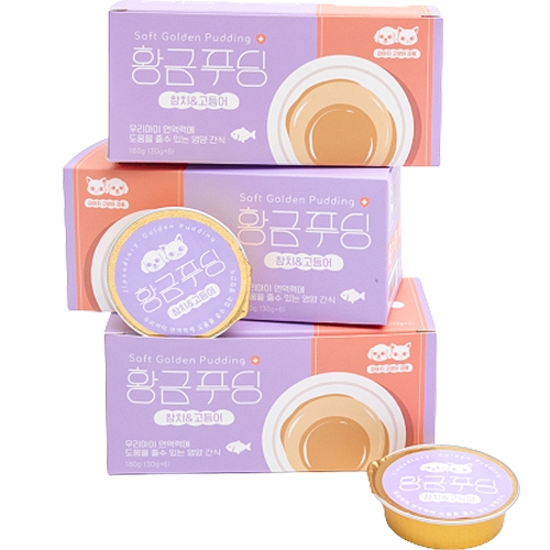미소 집사일기 황금푸딩 참치&고등어 180g (30g x 6p) (3개)_이미지