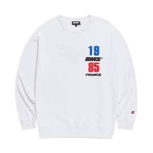 BMS BMS  비엠에스 프랑스 공용 HERITAGE 맨투맨티셔츠 GEZ2382