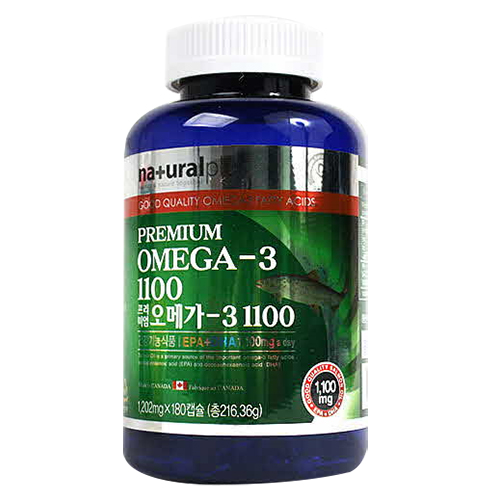 허브앤비타 내츄럴플러스 프리미엄 오메가3 1100 180캡슐 (4개)