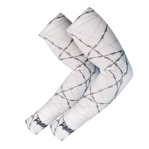 RAVER 패턴 여름 쿨 팔토시 2p (화이트와이어)