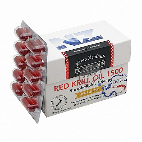 피터앤존 레드 크릴 오일 1500 60캡슐 (6개)