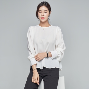 윈디윈디 여자 러블리 링클프리 데일리 오피스룩 셔링 블라우스 D08I7_wb3060 사이즈:one size free 블랙