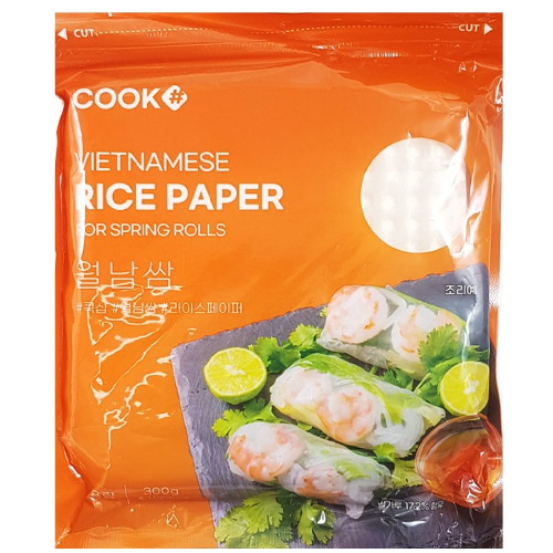 쿡샵 사각 월남쌈 라이스페이퍼 300g (1개)