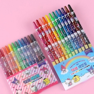 산리오 슬라이더 색연필 12색시나모롤 쿠로미 마이멜로디이미지입니다. 누르면 해당 게시물로 새창이동합니다.