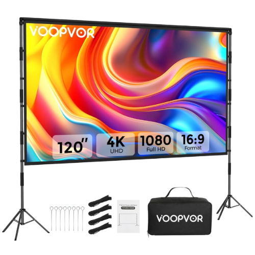  VOOPVOR 스탠드 프로젝터 스크린 해외구매 [120인치]