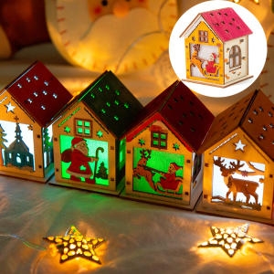 크라스마스 조명 무드등 만들기 놀이 썰매산타