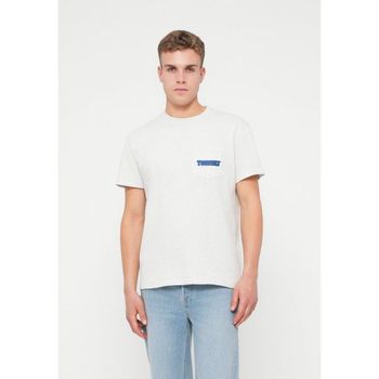 타미힐피거 토미 진스 폰트 플레이 프린트 티셔츠 그레이 헤더 6963985_이미지