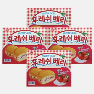 롯데제과 후레쉬베리 딸기 336g (4개)_이미지