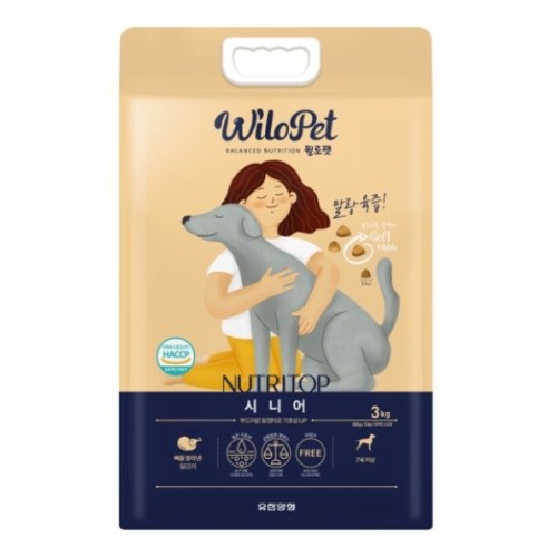 윌로펫 독 뉴트리탑 시니어 3kg (1개)_이미지
