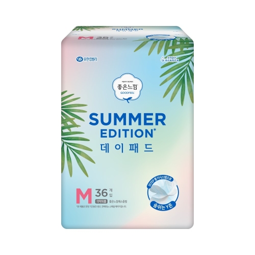 좋은느낌 썸머 에디션 데이패드 중형 36개 (3팩(108개))_이미지
