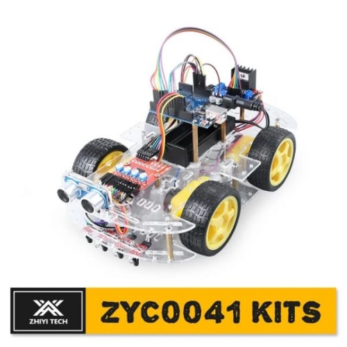 아두이노 AI 코딩 로봇 프로그래밍 프로젝트용 스마트 자동차 자동화 키트 코드 포함 STEM 교육용 DIY Great Fun 풀 버.._이미지