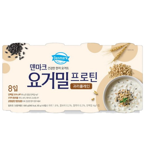 동원F&B 덴마크 요거밀 프로틴 귀리플레인 85g (8개)_이미지