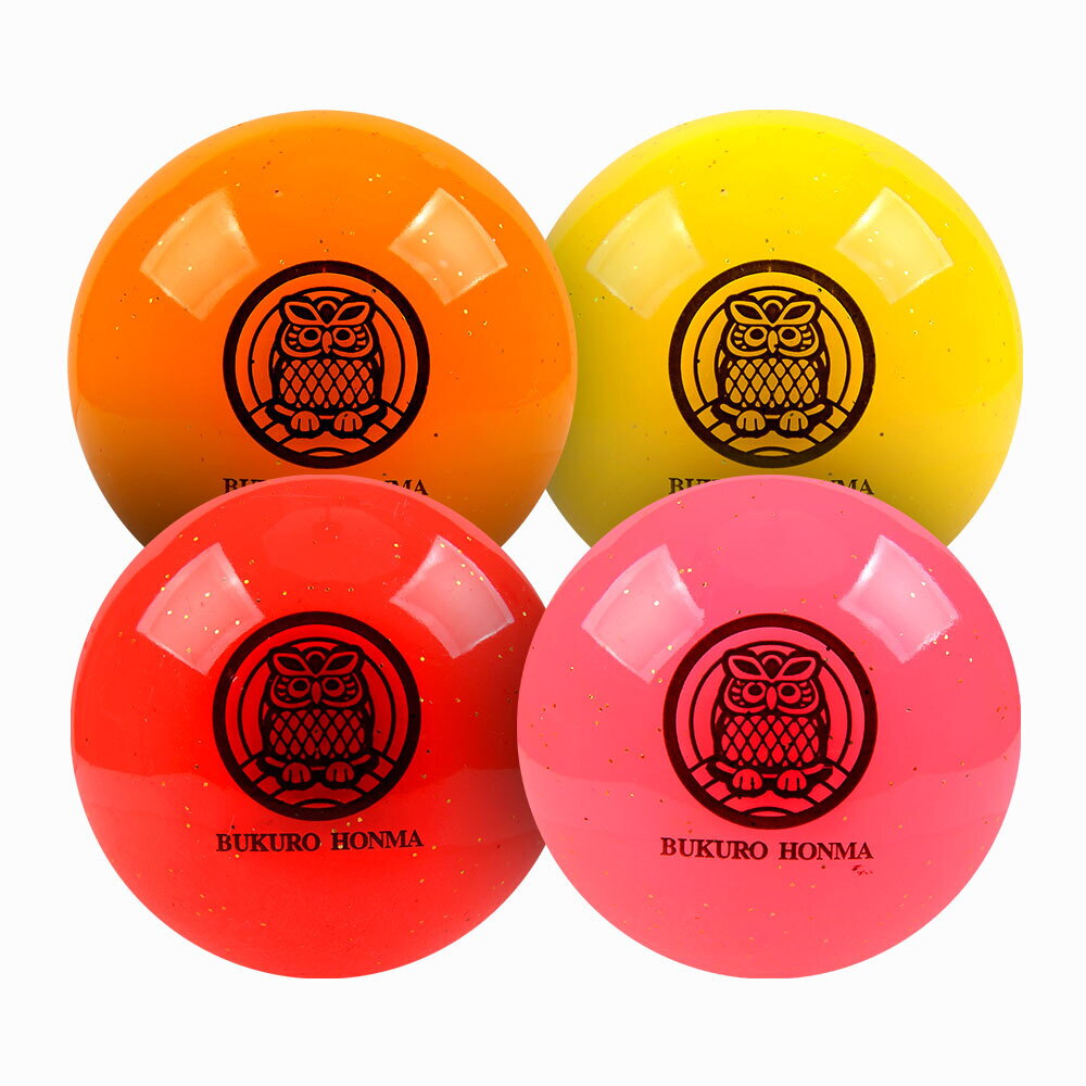 부쿠로혼마 4피스 펄 코팅 파크골프 볼 B5FUPB02 (1개)