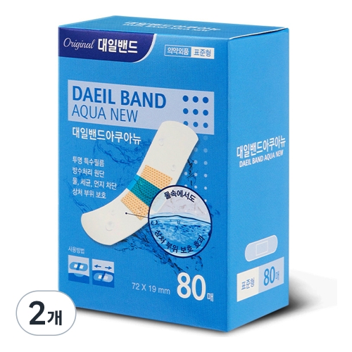 대일화학공업 아쿠아뉴 표준형 80매 (2팩(160매))_이미지