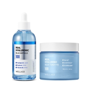 리얼 히알루로닉 블루 100 앰플 100ml + 블루 토너 패드 70매