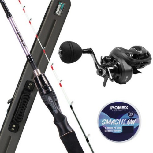 오크마인 에코 낚시대 + 베이트릴 + 합사줄