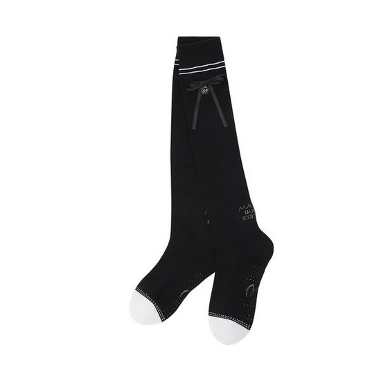 마스터바니에디션 심볼 리본 투톤 논슬립 니삭스 421F1SC106BK