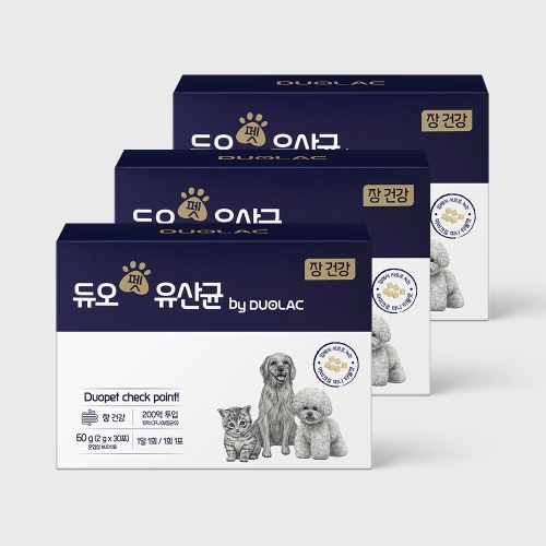 쎌바이오텍 듀오락 듀오펫 강아지 고양이 유산균 30p (3개)_이미지