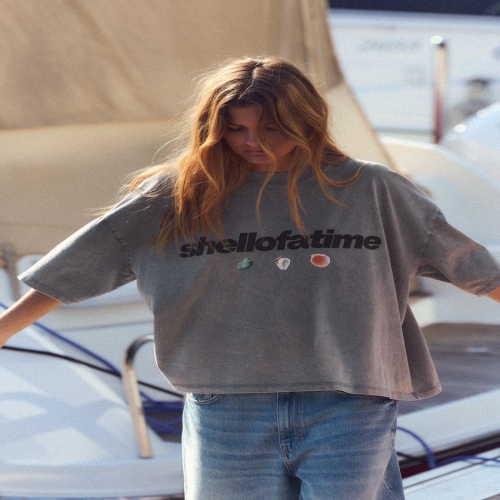 자라 우먼 페이디드 SHELL 티셔츠 반팔티 9643923