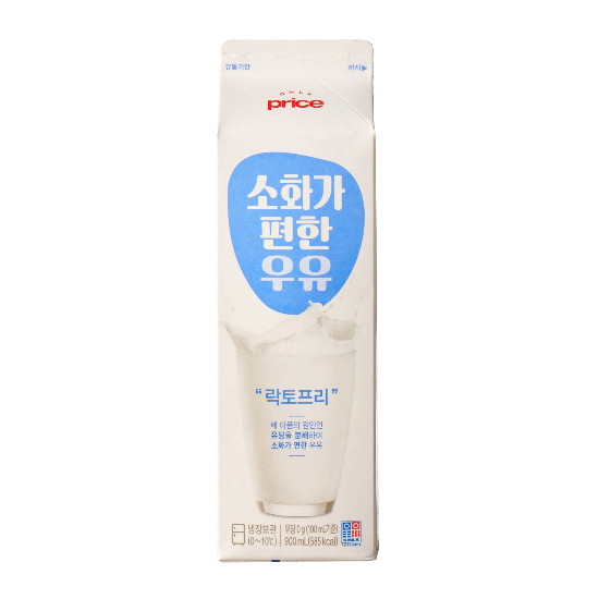 롯데마트 온리프라이스 소화가 편한우유 락토프리 900ml (3개)_이미지