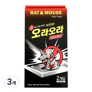 대일제약 쥐자바 오라오라 쥐 포획용 끈끈이 본드 2개입 3개