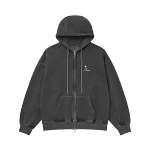 피그먼트 국내판 THE DREAMER Voyager 후드집업 Zip-up Hoodie Charcoal 218996_이미지