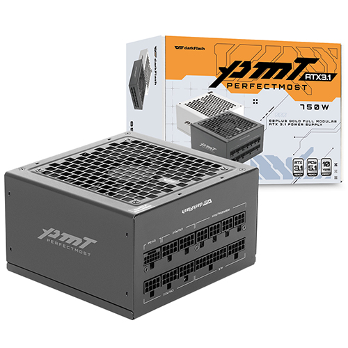 darkFlash 퍼펙트모스트 750W 80PLUS골드 풀모듈러 ATX3.1 블랙