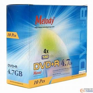 멜로디 DVD+R 4.7GB 4x 슬림 10장