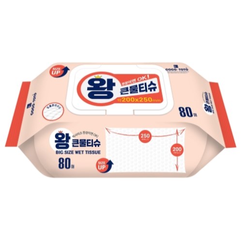 코코토토 왕큰 물티슈 캡형 80매