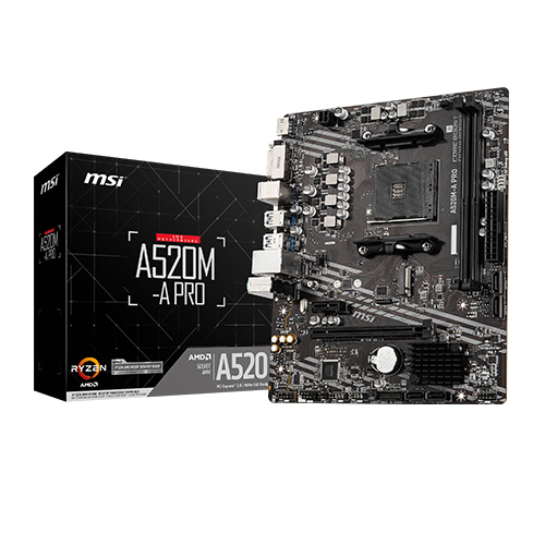 MSI A520M-A PRO이미지입니다. 누르면 해당 게시물로 새창이동합니다.