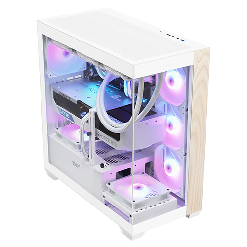 darkFlash DS900 ARGB 강화유리 (화이트 우드)_이미지