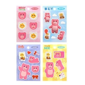 희망노트사 벨리곰 캐스팅 스티커 (4개)_이미지
