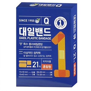  대일화학공업 대일밴드Q 혼합형 21매 [1팩(21매)]