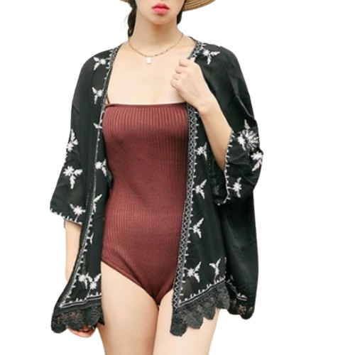 벤디스 여성 비치 가디건 커버업 팅거 H547_이미지