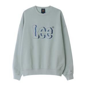 LEE 그림자 자수 로고 맨투맨 라이트 그린 LE2403CR04LN 238185 S_이미지